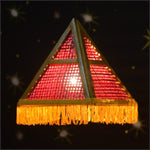 Load image into Gallery viewer, Kandil-Dhruv – Handmade Triangular Bamboo Akash Kandil
