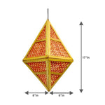 Load image into Gallery viewer, Kandil-Shukra bamboo kandil size and shape reference