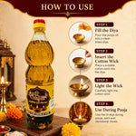 Load image into Gallery viewer, LK AYURVEDIC POOJA DIYA OIL 800 ML