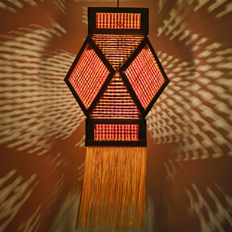 Mangal Hexagonal Bamboo Kandil (Akash Kandil)