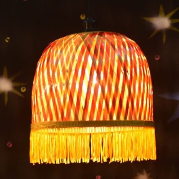 Kandil-Saptarshi – Handwoven Bamboo Lantern for Diwali