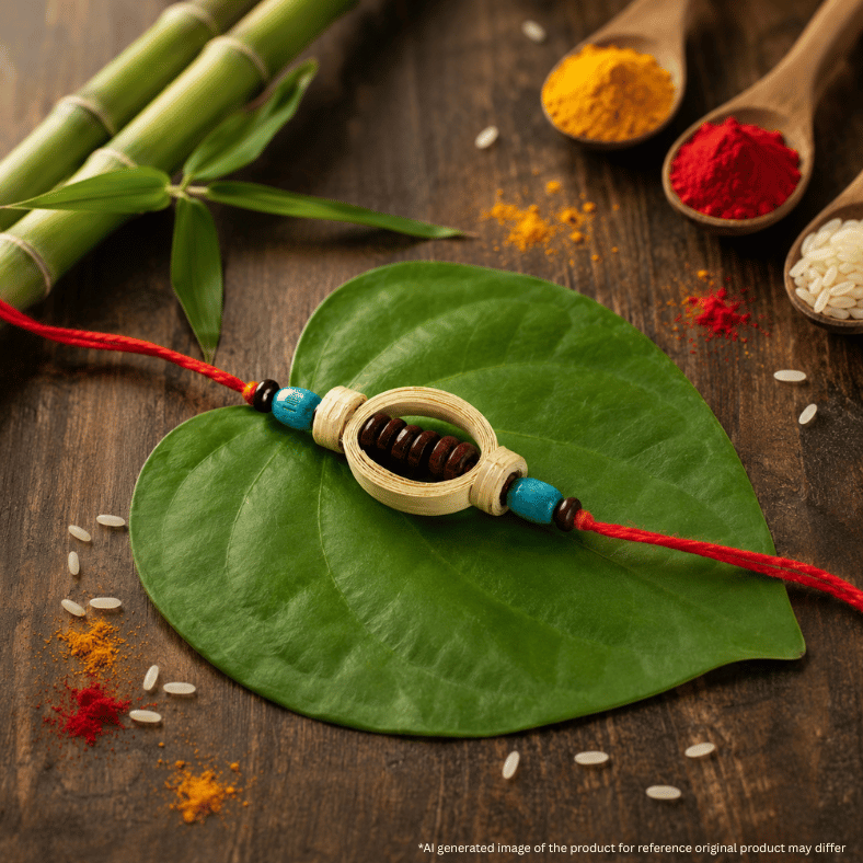 Sustainable Rakhi - Jhelum | Plantable Bamboo Rakhi Handmade by Tribal Women