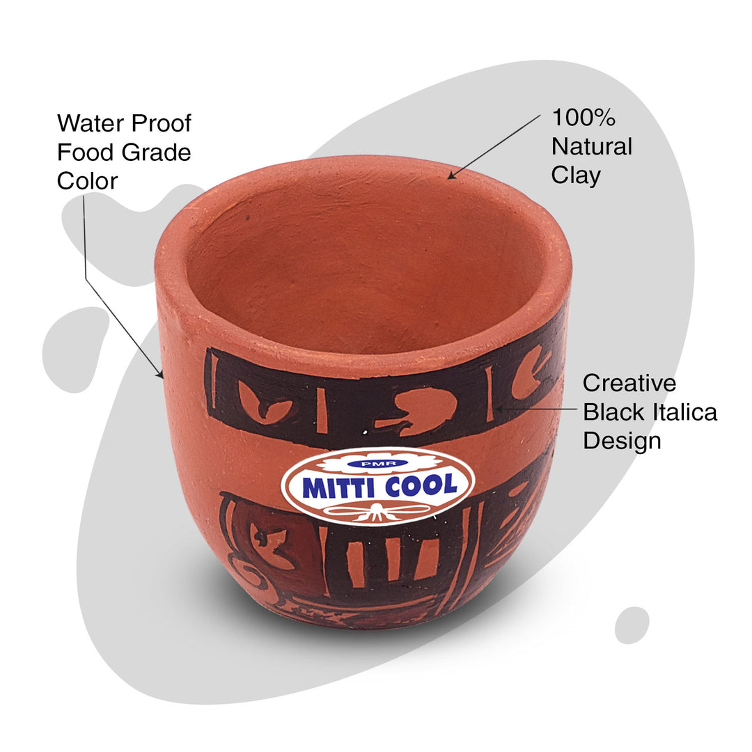 MITTI COOL CHERRY CUP SET 100 ML ( SET OF 6 PCE )