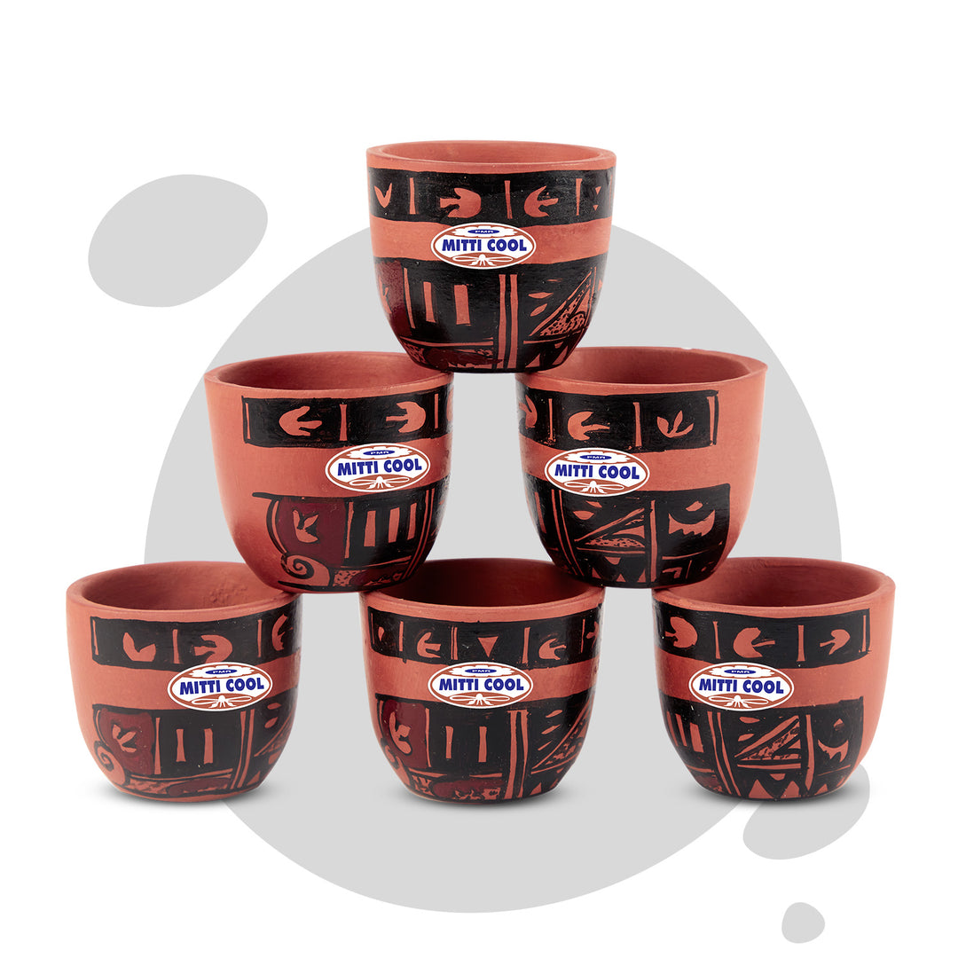 MITTI COOL CHERRY CUP SET 100 ML ( SET OF 6 PCE )