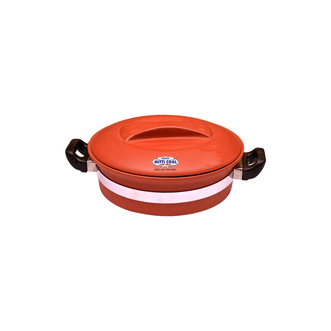 MITTI COOL EARTHEN HANDI WITH HANDLE 2 LIT