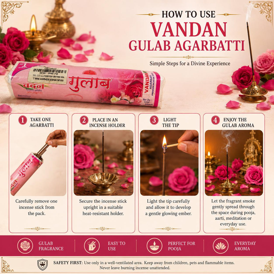 VM GULAB AGARBATTI 250 GM