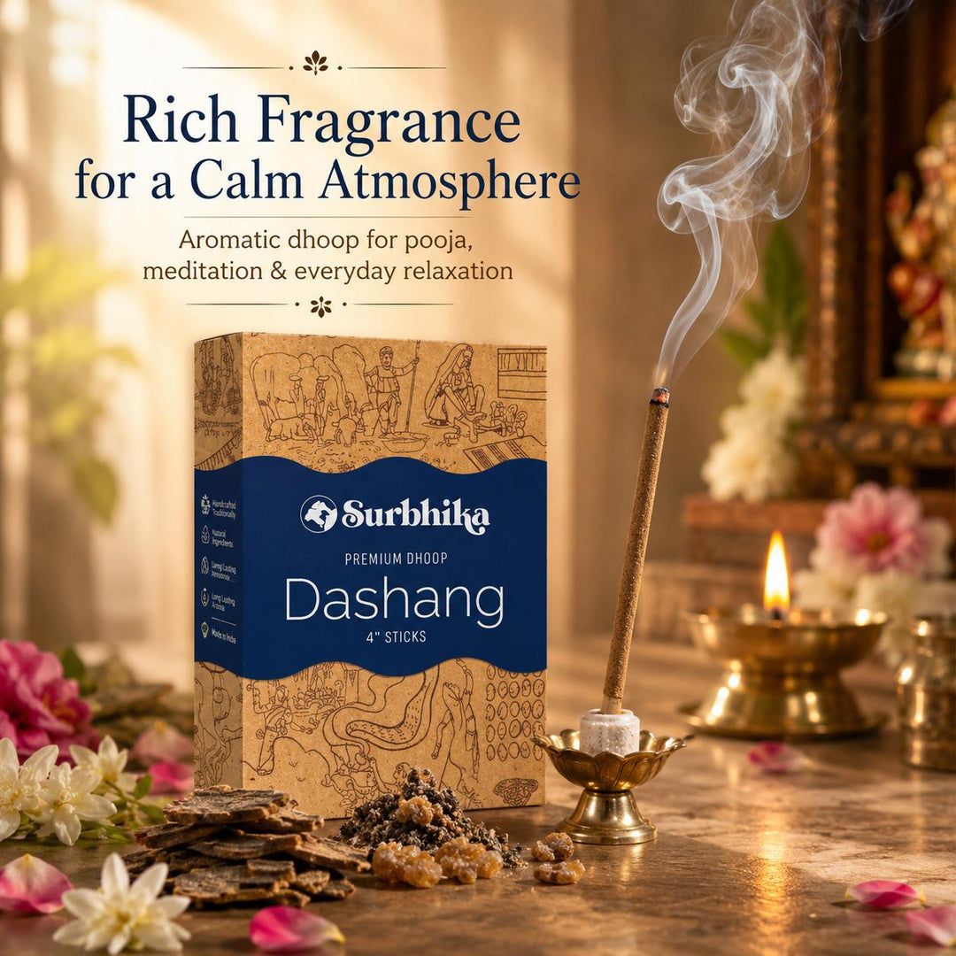 SURBHIKA DASHANG 4INCH WHITE DHOOP STICK 200 GM
