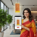 Load image into Gallery viewer, गुरु बेलनाकार बांस कंदील
