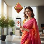 Load image into Gallery viewer, Harshal Diamond Bamboo Kandil
