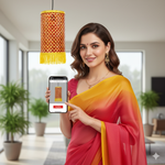 Load image into Gallery viewer, Budh Cylindrical Bamboo Kandil
