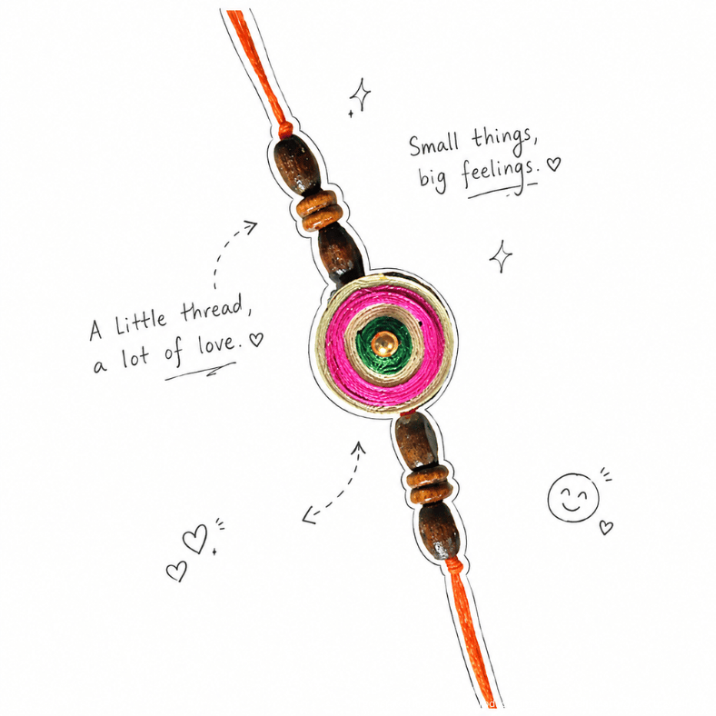 Organic Rakhi - Tapi | Made by Tribal Women Using Bamboo