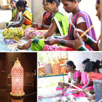 Load image into Gallery viewer, Kandil K Eco Friendly Bamboo Diwali Table Lantern.