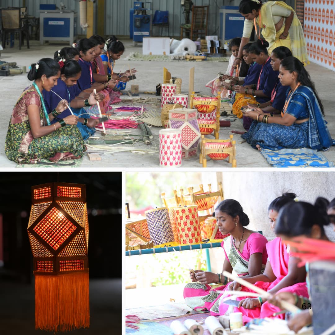 Decorative Mangal Akash Kandil – Handmade Bamboo Hexagonal Diwali Lamp