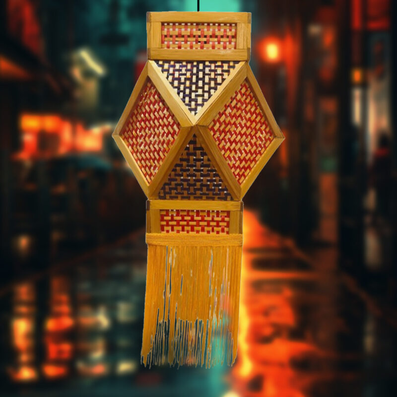 Mangal Hexagonal Bamboo Kandil (Akash Kandil)