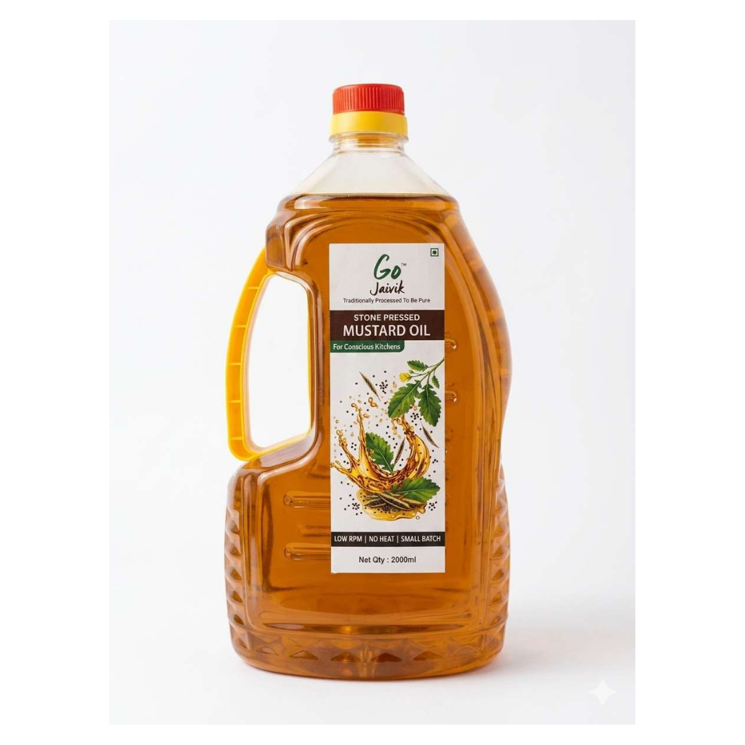 GJ STONE PRESSED MUSTARD 2 LTR