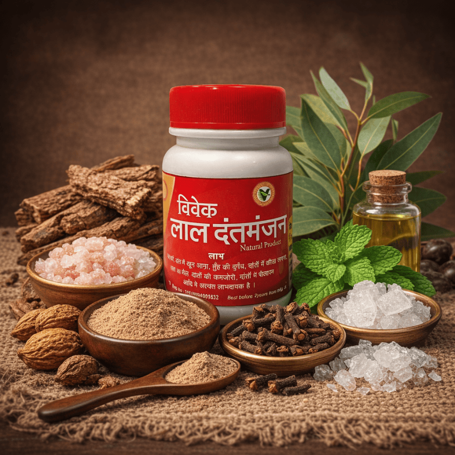 VIVEK RED DANT MANJAN 40 GM
