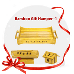 Load image into Gallery viewer, Bamboo Gift Hamper 1 (Bamboo Speaker, Tray, Paper Weight)