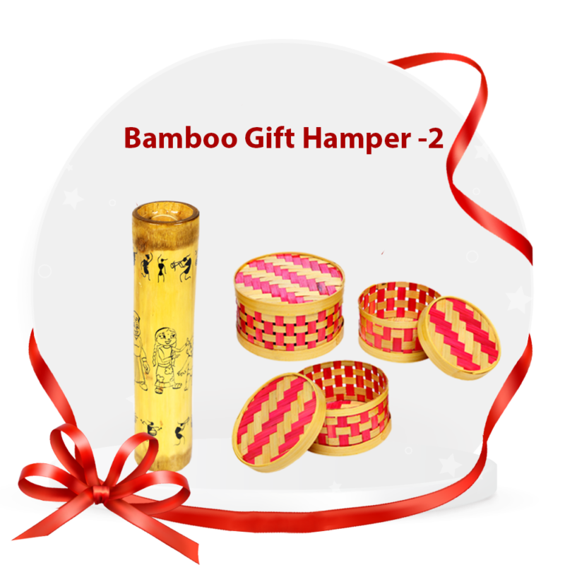 Bamboo Gift Hamper 2 (Gift Box Set, Piggie Bank)