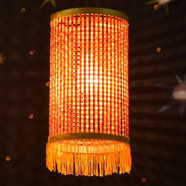 Budh Cylindrical Bamboo Kandil