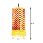 Load image into Gallery viewer, Budh Cylindrical Bamboo Kandil
