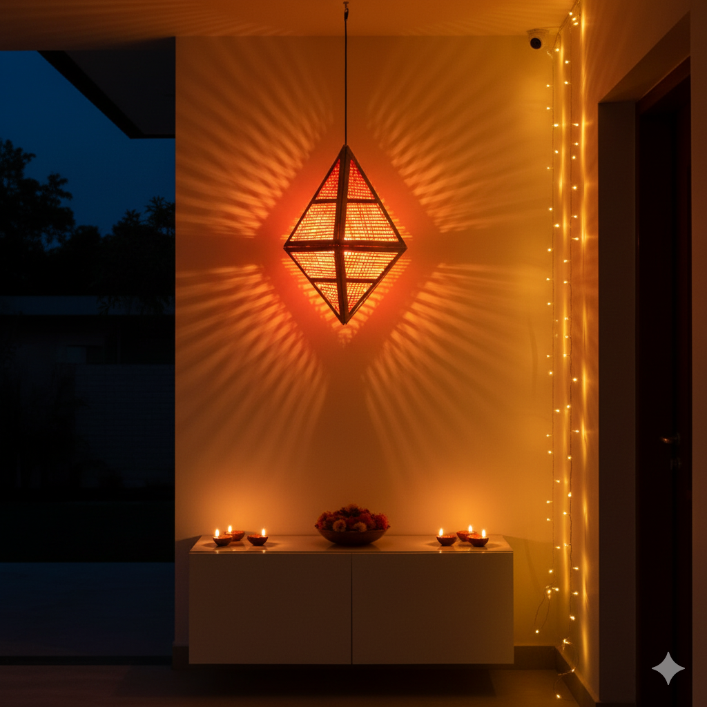 Shukra Diamond Bamboo Kandil