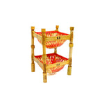 Load image into Gallery viewer, Seva Vivek Kitchen Combo (Fruit Stand Double, Tray, Hot Pot Stand) – Bamboo Product