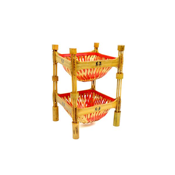 Seva Vivek Kitchen Combo (Fruit Stand Double, Tray, Hot Pot Stand) – Bamboo Product