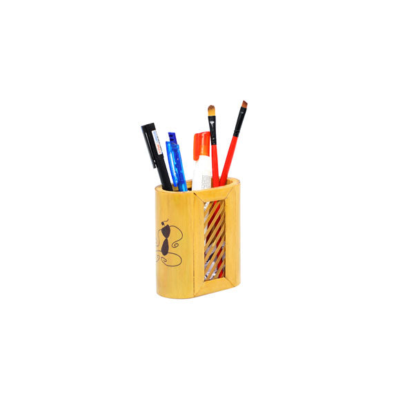 Office Desk Combo (Paper Weight, Tray, Triangle Mobile Stand, U Shaped Pen Stand, PMV Stand, Tea Coaster)