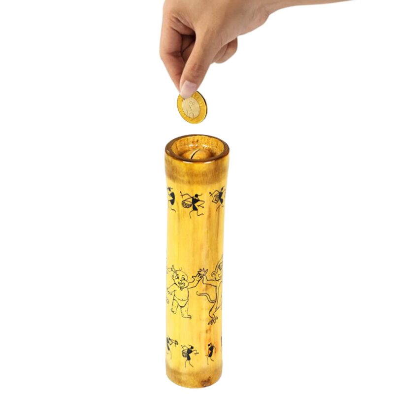 Bamboo Piggie Bank