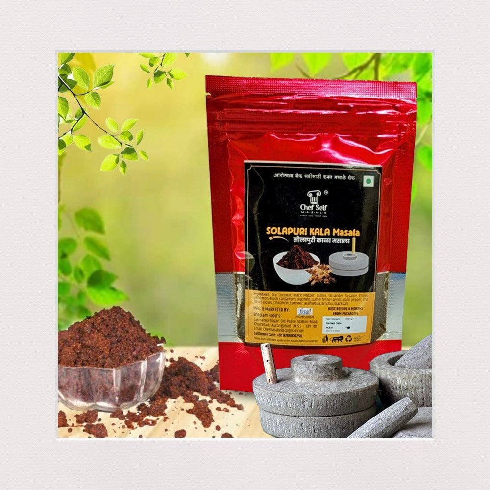 CHEF SOLAPURI KALA MASALA 100 GM