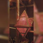 Load and play video in Gallery viewer, Kandil-Shukra – Handmade Dark Diamond Bamboo Lantern for Diwali