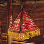Load and play video in Gallery viewer, Kandil-Dhruv – Handmade Triangular Bamboo Akash Kandil