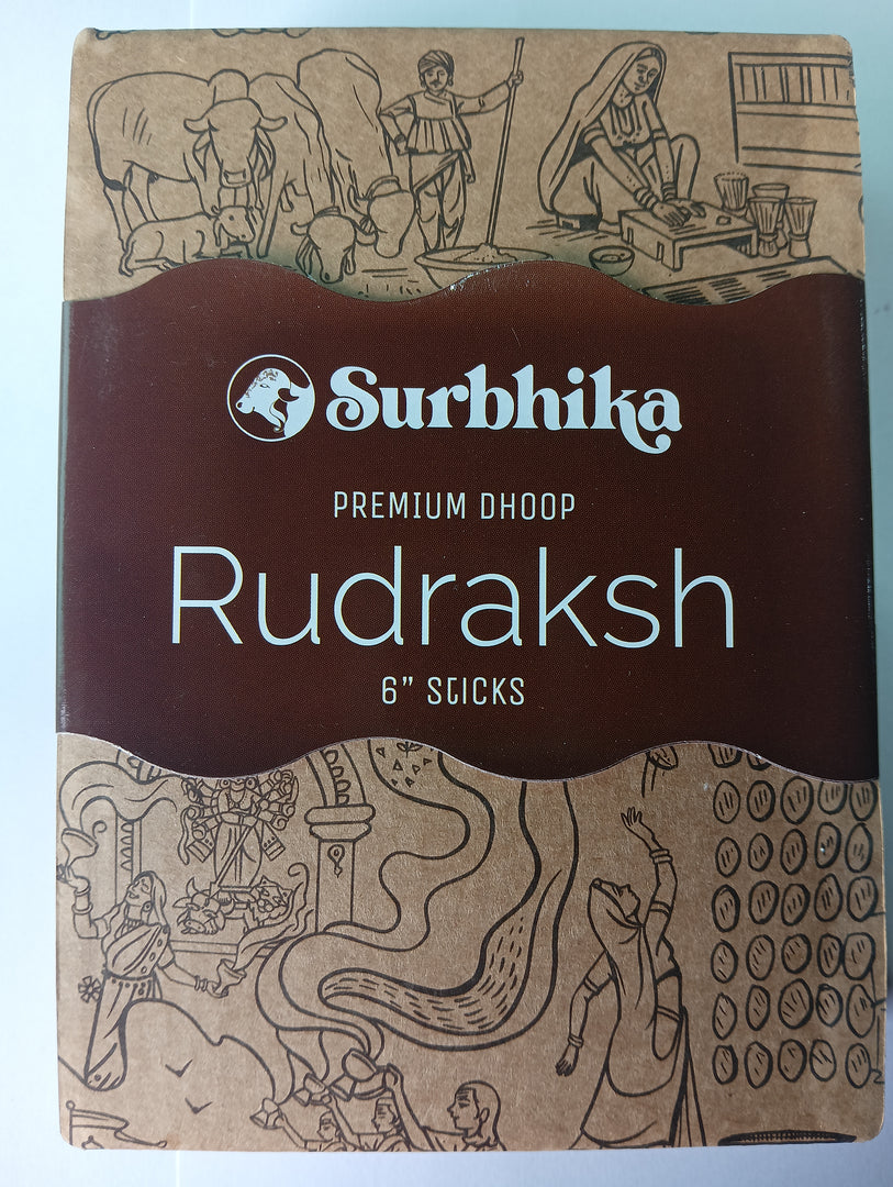 SURBHIKA RUDRAKSH 6INCH DHOOP STICK 200 Gm