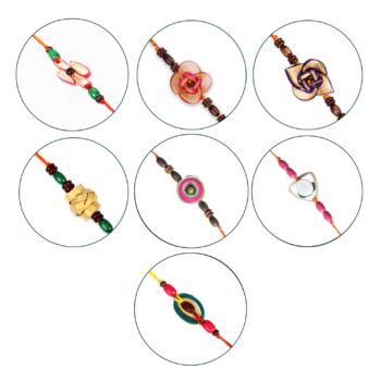 Plantable Bamboo Rakhi - Pack of 7