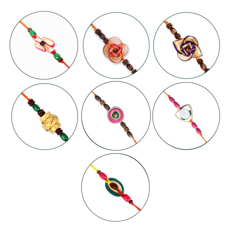 Plantable Bamboo Rakhi - Pack of 7