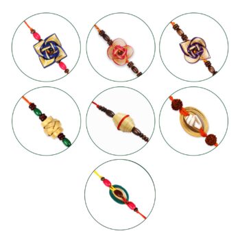 Plantable Bamboo Rakhi - Pack of 7